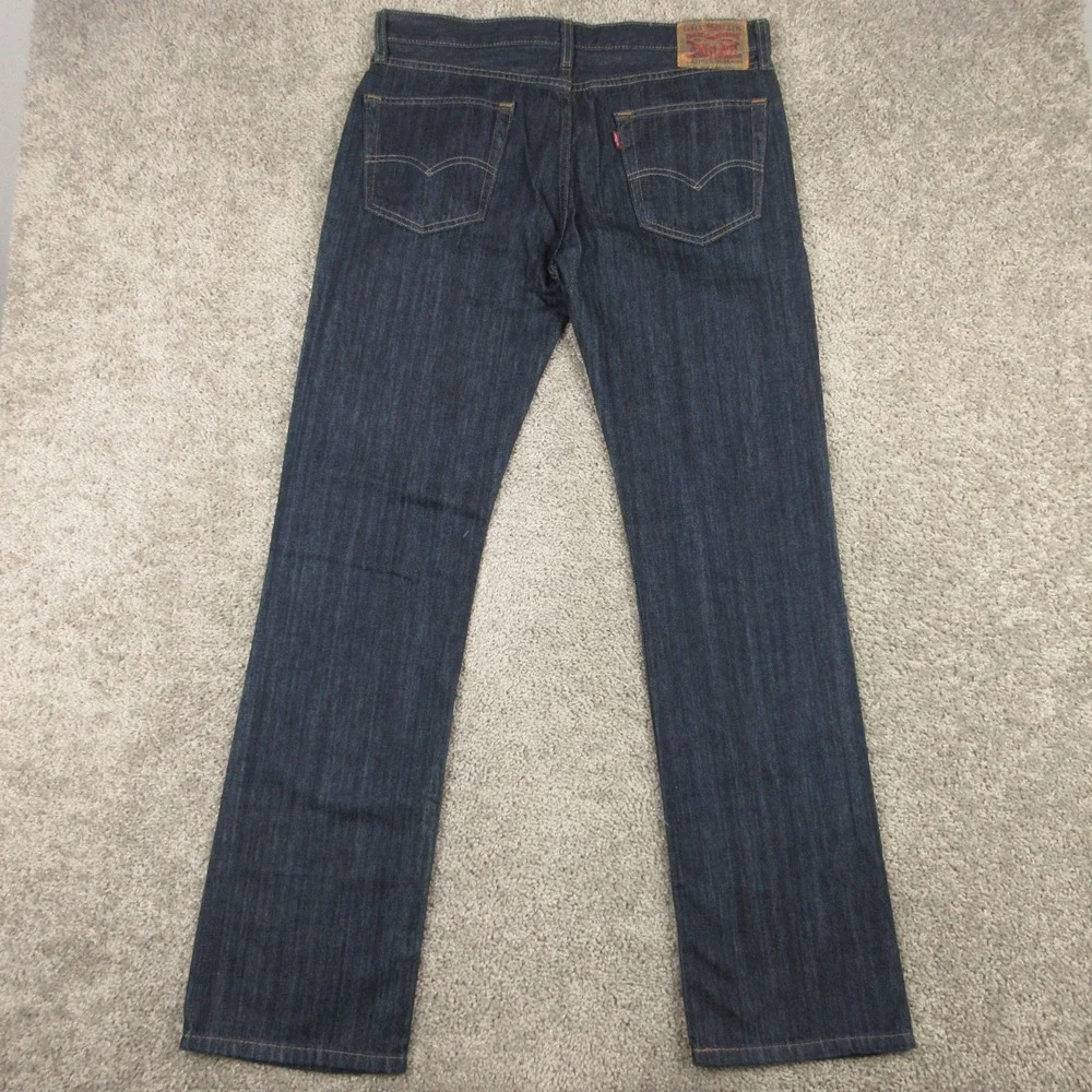 Levis Jeans Mens 33x34 Blue 527 Slim Bootcut Western Cowboy Rodeo Denim Pants